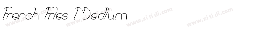 French Fries Medium字体转换